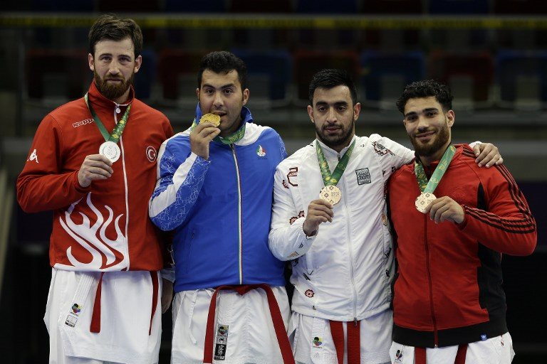 Энес Эркан (Турция) - серебряный призер Исламских игр солидарности по каратэ 2017